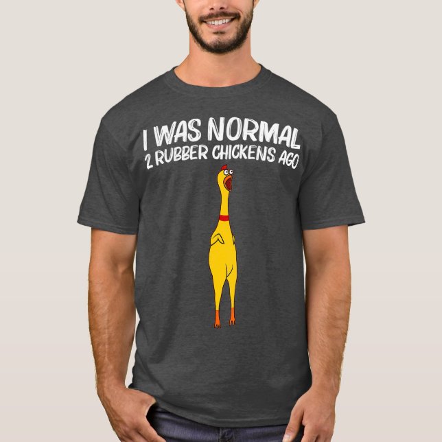 Funny Rubber Chicken Gift Manar Women Rubber (2) T Shirt (Framsida)
