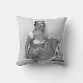 Funny Rude Retro Pinup Girl Funny Citory Kudde