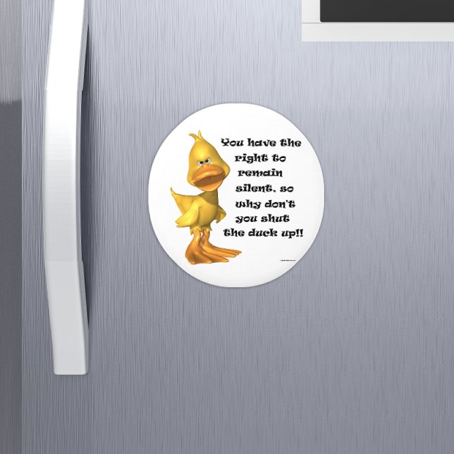 Funny Rude Tecknad Anka Fridge Magnet (Skapare uppladdad)