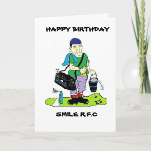 FUNNY RUGBY BIRTHDAY Card Kort