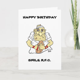 FUNNY RUGBY BIRTHDAY Card Kort