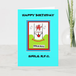 FUNNY RUGBY BIRTHDAY Card Kort