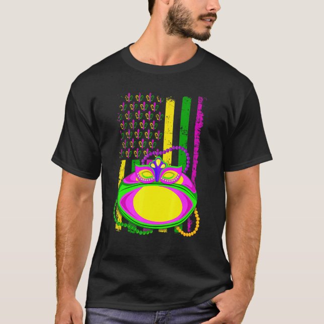 Funny Rugby Jester Hat Mardi Gras Festival Party T Shirt (Framsida)