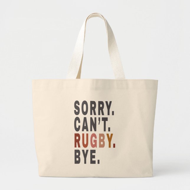 Funny Rugby Weekender ,för Rugby Mamma,Gift Idea f Jumbo Tygkasse (Framsidan)