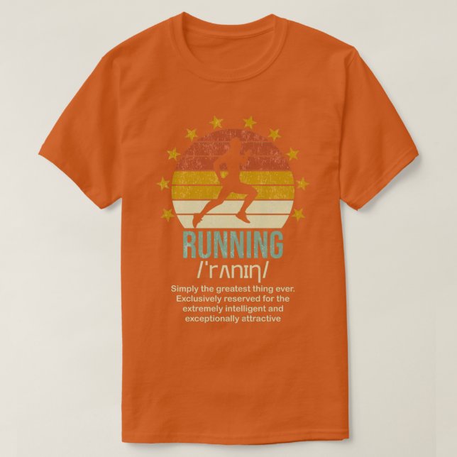Funny Running Definition Springer Roliga meningar  T Shirt (Design framsida)