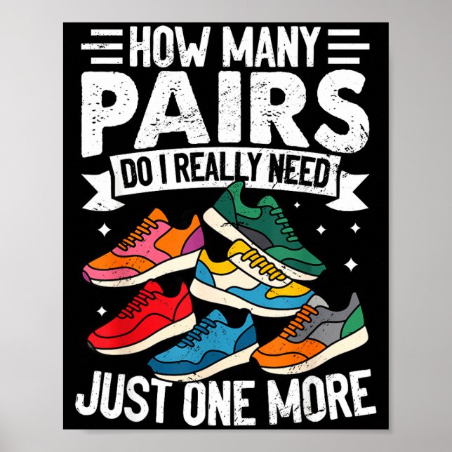 Funny Running Shirt For Men Women Runner Marathon  Poster (Framsidan)