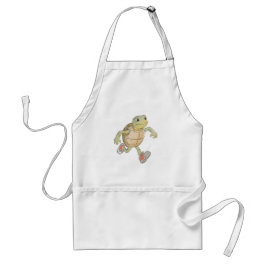 Funny Running Turtle Cartoon Cooking Apron Förkläde