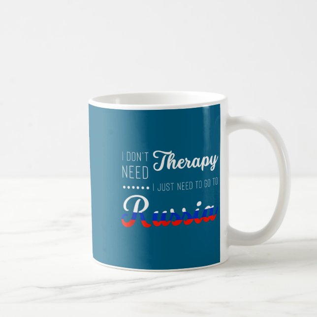 Funny Russia Summer Vacation Travel Souvenir Quote Kaffemugg (Höger)