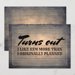 Funny Rustic Bridesmaid/Maid of honor Frieri Inbjudningar