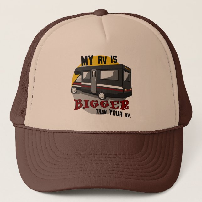 Funny RV Camping Hats Truckerkeps (Framsida)