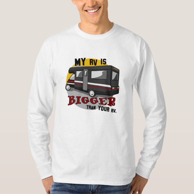 Funny RV Camping L/S Shirt T Shirt (Framsida)