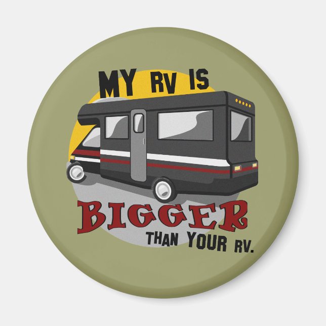 Funny RV Camping Magnet (Framsidan)
