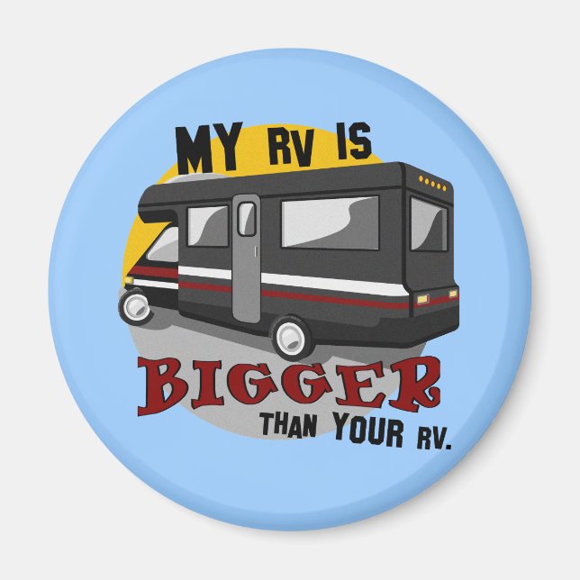 Funny RV Camping Magnet (Framsidan)