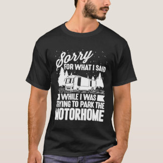 Funny Rv Camping Manar Women Camp Parking Motorhom T Shirt