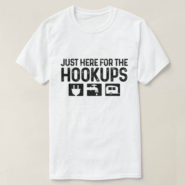 Funny RV Camping T-Shirt for Hookup Lovers (Design framsida)