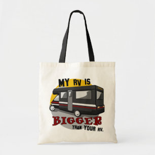 Funny RV Camping Tote Bag Tygkasse