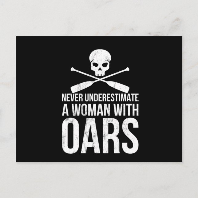 Funny Rwing Canoeing Gift Kayak Raiting Vykort (Framsida)