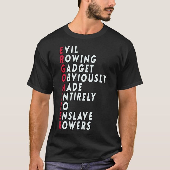 Funny Rwing - Ergometer Quote Classic T-Shirt (Framsida)