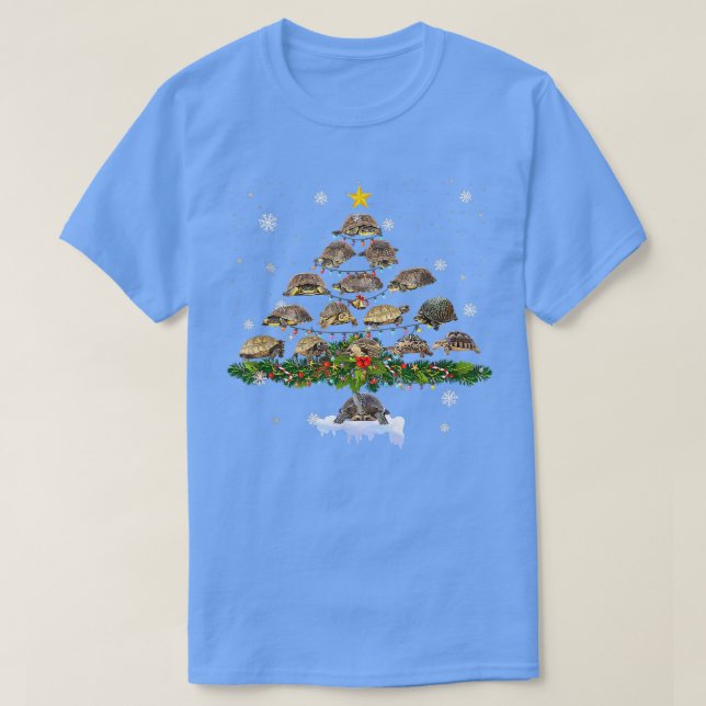 Funny rysk Tortoise Julgran Tee Ornament (Design framsida)