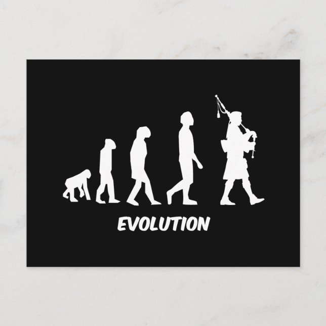 Funny säckpipa vykort (Framsida)