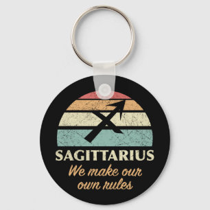 Funny Sagittarius Zodiac Regler Nyckelring