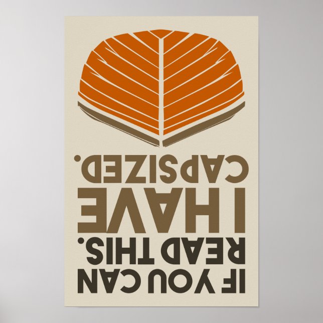 Funny Sailing Nautical Theme Kapten Pun Poster (Framsidan)