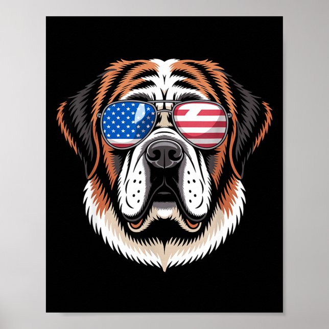 Funny Saint Bernard Costume For Men Women St Berna Poster (Framsidan)
