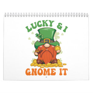 Funny Saint patrick Lucky och jag kommer på iriska Kalender