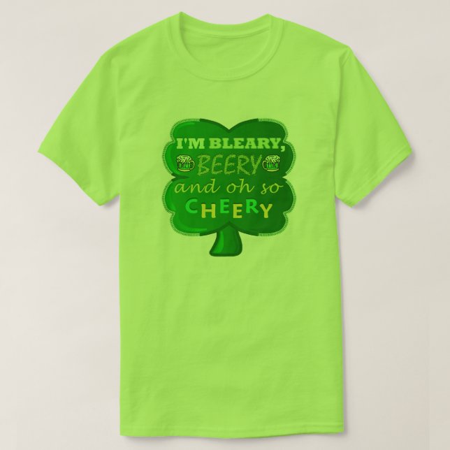 Funny Saint patrick's day Beer Tröja (Design framsida)