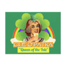 Funny Saint patrick's day Cleopatra Pun Irish