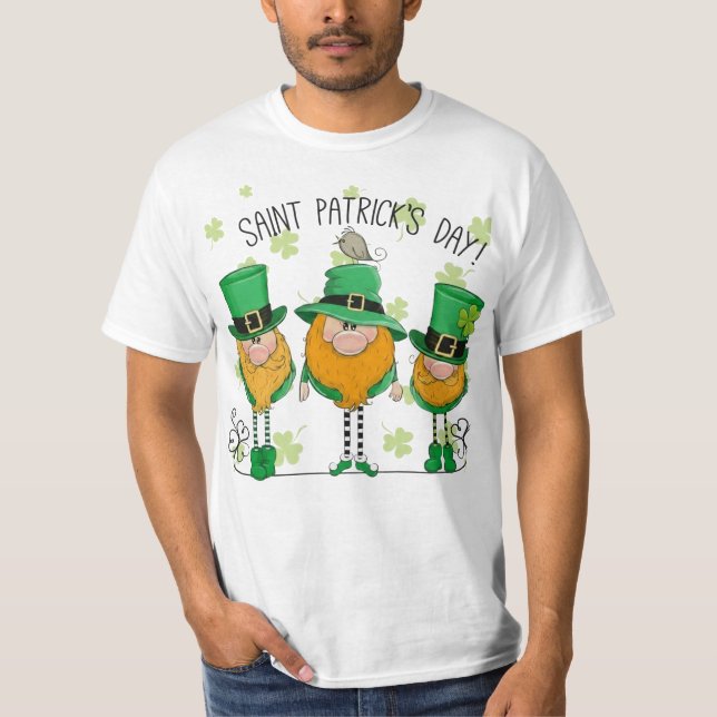 Funny Saint Patrick's Day T-Shirt Irish Shamrock (Framsida)