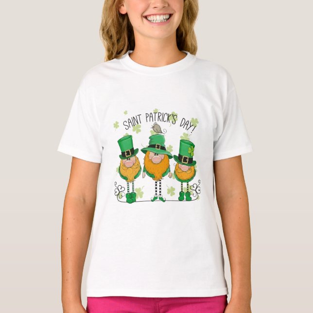 Funny Saint Patrick's Day T-Shirt Irish Shamrock (Framsida)