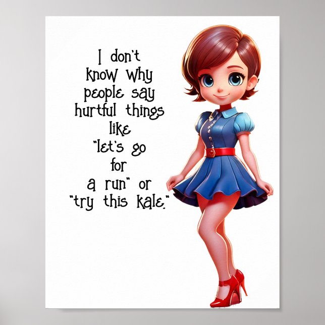 FUNNY SAKER ART POSTER (Framsidan)