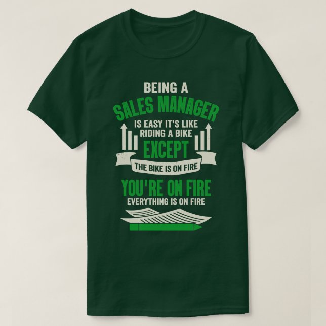 Funny Sales Manager Gift T Shirt (Design framsida)