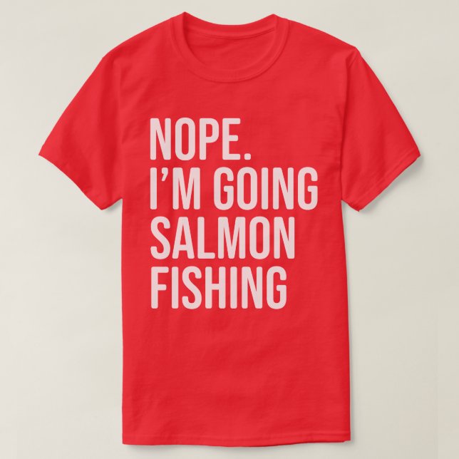 Funny Salmon Fishing Shirt T (Design framsida)