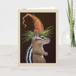 Funny Samuel, chipmunk-hälsningskort Kort