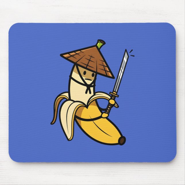 Funny Samurai Banana Ronin Cartoon Illustration Musmatta (Framsidan)