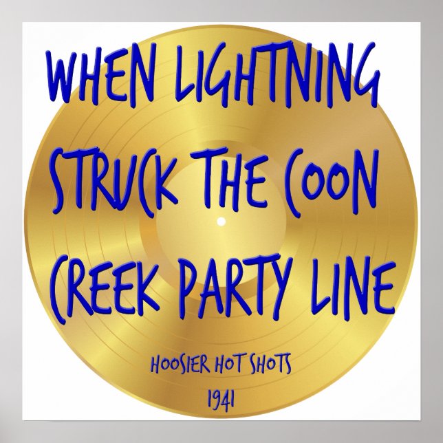 Funny Sång Titles Old school Classic Redhalsmusik Poster (Framsidan)