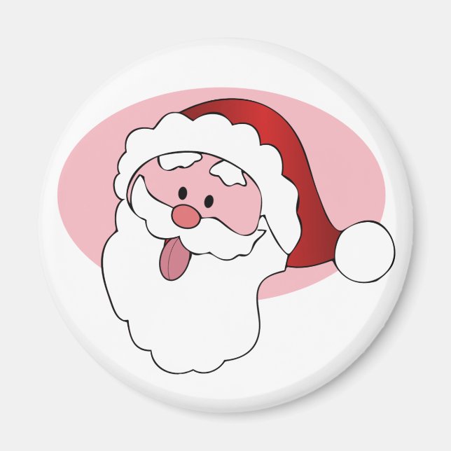 Funny Santa anpassningsbar magnet (Framsidan)