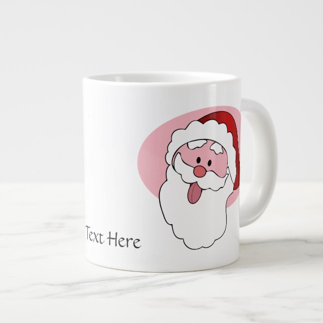 Funny Santa anpassningsbar mugg Jumbo Mugg (Framsida höger)