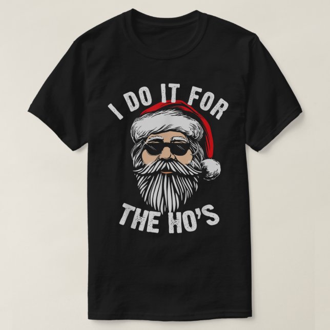 Funny Santa Beard Christmas Humor T Shirt (Design framsida)