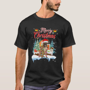 Funny Santa Boxer Hund God jul Manar Women Ki T Shirt