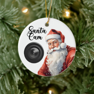 Funny Santa Cam-jul Julgransprydnad Keramik