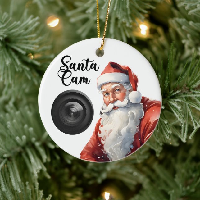 Funny Santa Cam-jul Julgransprydnad Keramik (Träd)