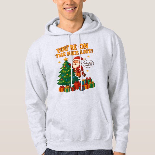 Funny Santa Christmas Hoodie – Unisex Holiday Gift (Framsida)