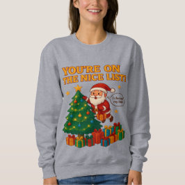Funny Santa Christmas Hoodie Women – Holiday Gift T Shirt