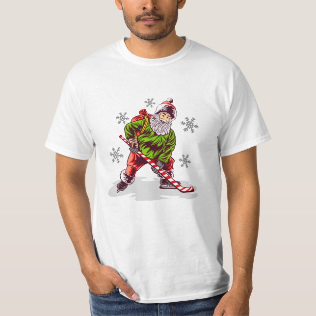 Funny Santa Claus Christmas T Shirt (Framsida)