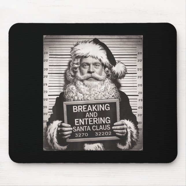Funny Santa Claus Mugshot Christmas – Santa Xmas  Musmatta (Framsidan)