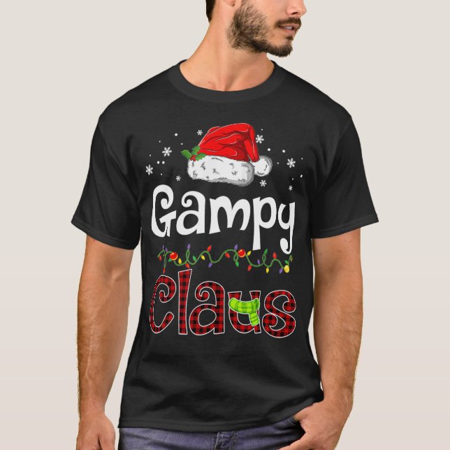 Funny Santa Gampy Claus jul Pajama Family Morsa T Shirt (Framsida)