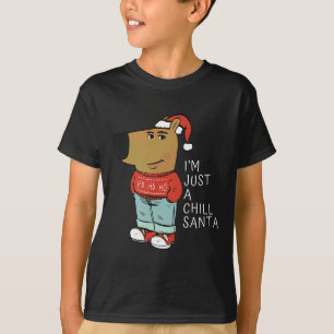 Funny Santa God jul Just-a-chill-guy A Chi T Shirt